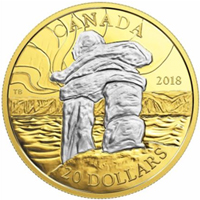 El monumento pétreo Inuksuk protagoniza la nueva moneda canadiense