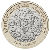 Moneda de 2£ homenajea el fin de la Gran Guerra