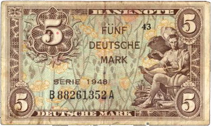 Alemania Ocupación Aliada II Guerra Mundial Serie Deusche Mark 1948