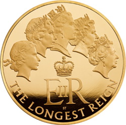 Un kilo de oro para Isabel II, la soberana que más tiempo ha reinado en Reino Unido