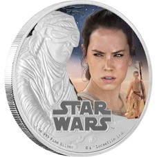 La 7ª película de “Star Wars” en plata y color de Niue
