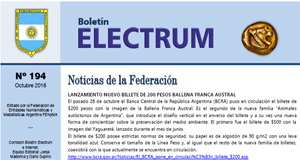 Boletín “Electrum” número 194, octubre 2016