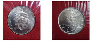 Monedas conmemorativas de Vaticano
