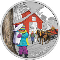 Canadá homenajea al jarabe de arce en una moneda de 10$.