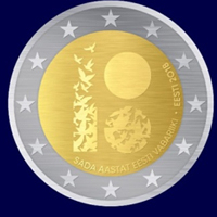 Estonia ya tiene el diseño de su moneda conmemorativa.