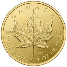 Nuevo diseño en 2015 para el Maple Leaf de oro