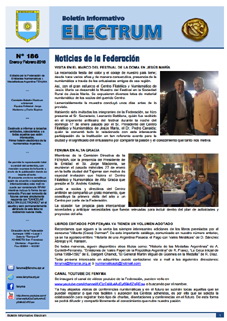 Boletín “Electrum” nº 186, enero-febrero 2016