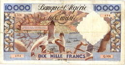Argelia y Túnez 10.000 Francos 1957 vs. Argelia 100NF 1959