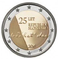 25 Aniversario de la Independencia de Eslovenia en 2 euros