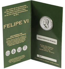 30 Euros, primera moneda con la efigie del Rey Felipe VI, para el 15 de diciembre
