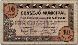 10 Céntimos de Binefar, 3ª emisión