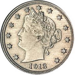 Una de las cinco “Liberty Head”, 1913, “V”, se ha vendido por 3 millones de dólares