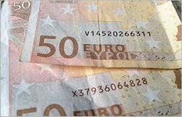 Los códigos actualizados en los billetes de los países de la Eurozona 